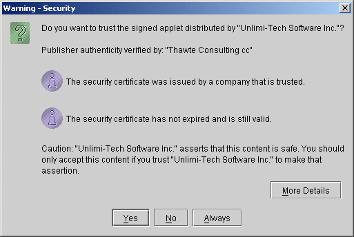 Plugin Security Warning