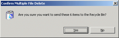 Delete dialog