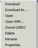 Right-click Popup Menu